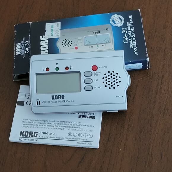 Korg GA30 Ultra Compact Guitar and Bass Tuner. New, open box - Picture 4 of 13
